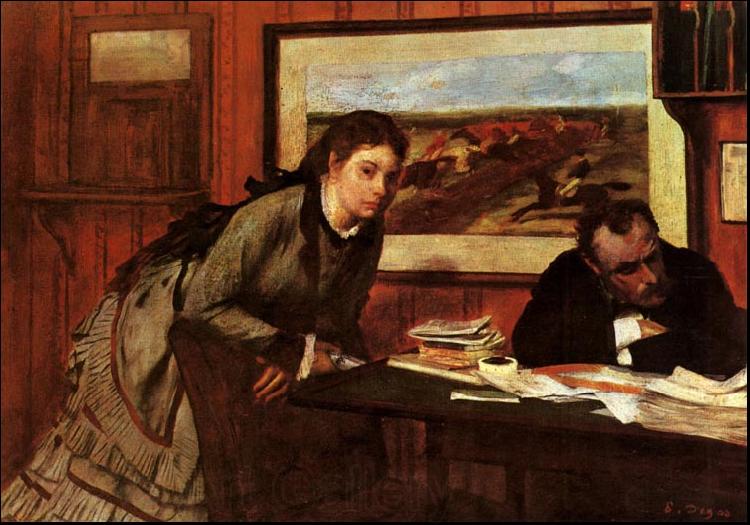 Edgar Degas Sulking